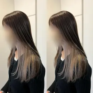 ロング カラー Dia ‎ アキヨシ ミユのヘアスタイル