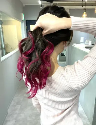 ロング 美髪矯正・レイヤー 倉友哉のヘアスタイル