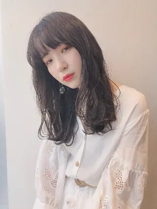 セミロング Hair make genie所属・シノヅカ ケンゾーのヘアスタイル