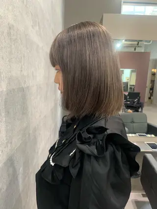 カラー 酸性ストレート 髪質改善のヘアスタイル