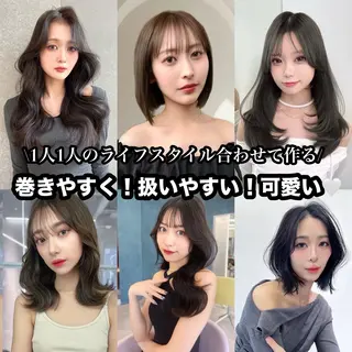 ロング カラー レイヤー/髪質改善 縮毛/ハッシュカットのヘアスタイル
