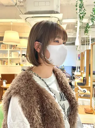 ショート カラー くがれいじ 梅田/ショート/ボブのヘアスタイル