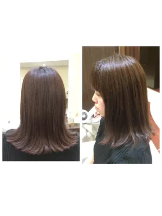 ミディアム 池田 寿子のヘアスタイル