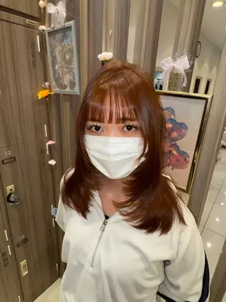 ミディアム 横浜/韓国/レイヤー カット/ユイナ🎀のヘアスタイル