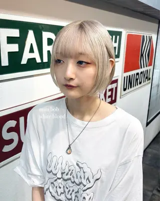 ショート カラー 🌈艶ハイトーン🌈 心を込めます🤝涼介のヘアスタイル