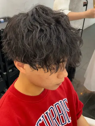ショート パーマ メンズ 💇🏻‍♂️パーマ ニキ✨本田龍斗のヘアスタイル