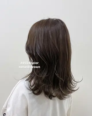セミロング カラー NAKAHARA TSUKUSHIのヘアスタイル