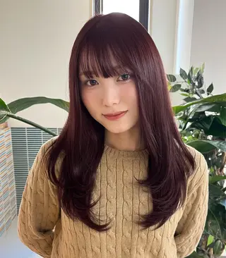 ロング カラー 縮毛矯正/ mikaのヘアスタイル