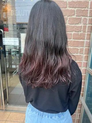 セミロング カラー パーマ ヘアアレンジ メンズ キッズ ネイル マツエク・マツパ アイブロウ 久木原 ゆりのヘアスタイル