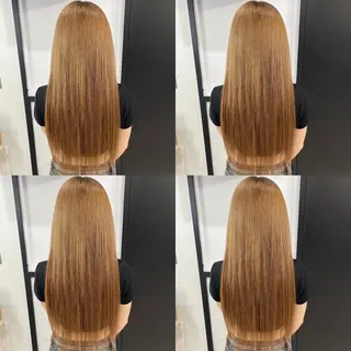 ミディアム 🦋REISA🦋 エクステ×ハイトーンのヘアスタイル