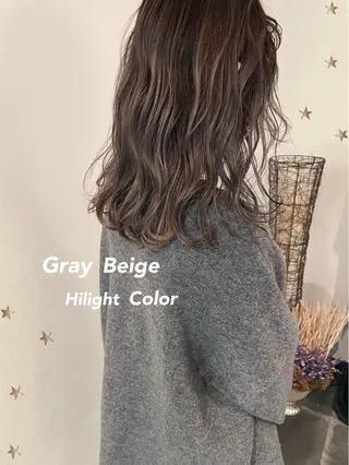 セミロング カラー 市川 千夏のヘアスタイル