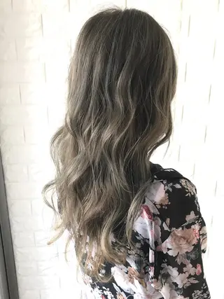 ロング カラー エイジングケア特化 美容師✂️山崎竜二のヘアスタイル