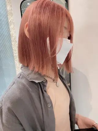 ミディアム カラー ヨシモトリョウ 髪質改善/美髪のヘアスタイル