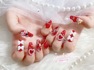 ミディアム Hanaai salon あまねのネイルデザイン