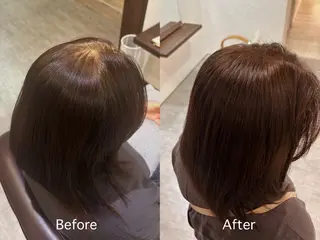 セミロング カラー hiiro ヘアカラー専門店のヘアスタイル