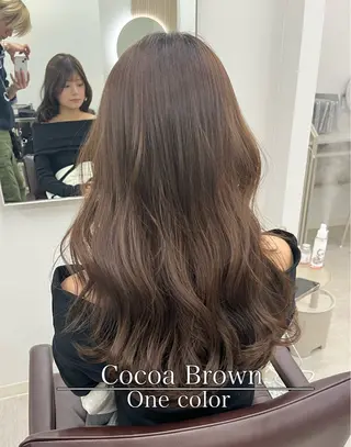 ミディアム カラー ヘアアレンジ 指名1位・六三四🌻 まとまり続くレイヤーのヘアスタイル