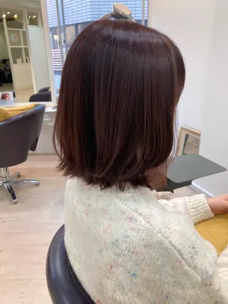 ショート カラー 韓国風⭐️くびれヘア 🍀高津かえでのヘアスタイル