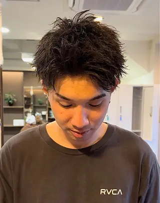 パーマ メンズ 年間2000名担当◎ パーマ職人/仲原佑樹のヘアスタイル