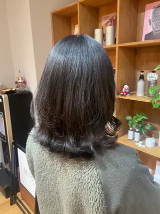 ミディアム 艶カラー/縮毛矯正 🩰chihiroのヘアスタイル