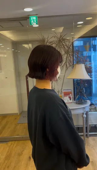 ミディアム カラー un.le.pont ルカ  🎨のヘアスタイル