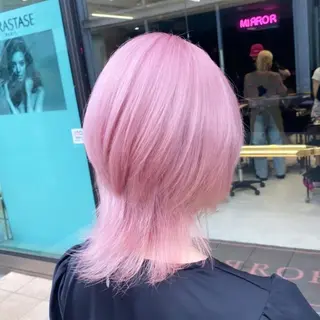 ショート カラー パーマ ヘアアレンジ メンズ キッズ ネイル マツエク・マツパ アイブロウ 🐺ウルフ×ハイトー ン🖤Yukinoのヘアスタイル