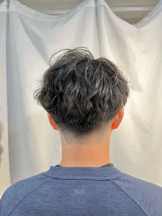 パーマ メンズ 透明感カラー/ ブリーチ無し/RYOのヘアスタイル