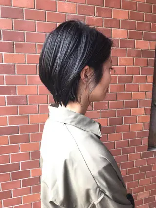 ショート 丹羽大喜 縮毛矯正/美髪矯正のヘアスタイル