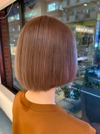 ミディアム 渋谷ハイトーン/ デザインカラー阿部のヘアスタイル