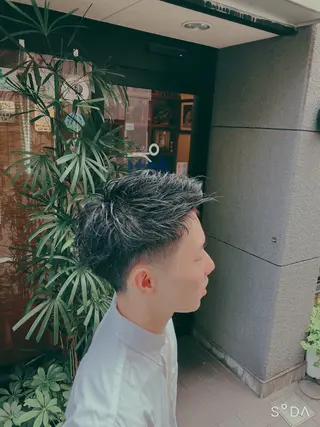 メンズ Back  bone barberのヘアスタイル