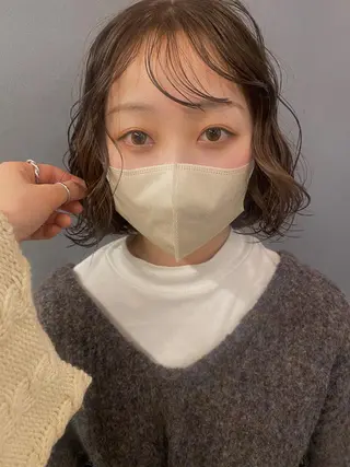 ミディアム カラー 砂原 ひよりのヘアスタイル
