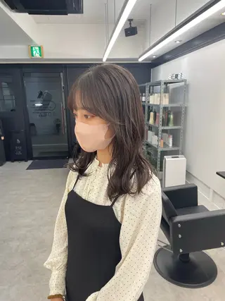 セミロング 川上拓真 ✂︎学芸大学のヘアスタイル
