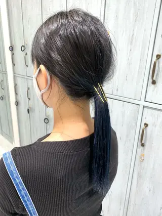 ロング カラー 中川 茜里のヘアスタイル