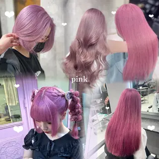カラー メンズウルフ🐺♡ ブリーチ♡ヘアメ🎀のヘアスタイル