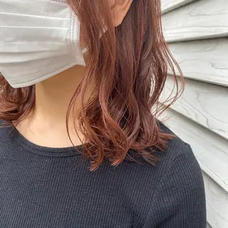 ミディアム カラー 🪭risa 暖色/レイヤー🪭のヘアスタイル