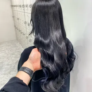 セミロング カラー ヘアアレンジ 韓国風ベージュ🤎 赤みなし🌿横浜🤎のヘアスタイル