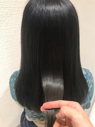 セミロング パーマ 清野 大のヘアスタイル