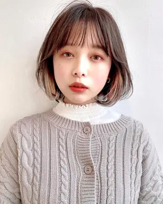 ミディアム カラー 似合わせレイヤー 🇰🇷荒木洋文のヘアスタイル