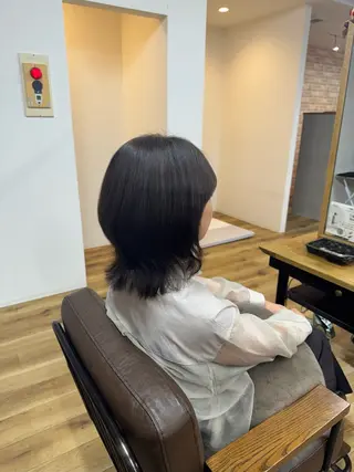 ミディアム カラー 松本 桜のヘアスタイル