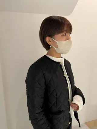 ショート カラー io濱川 遥のヘアスタイル