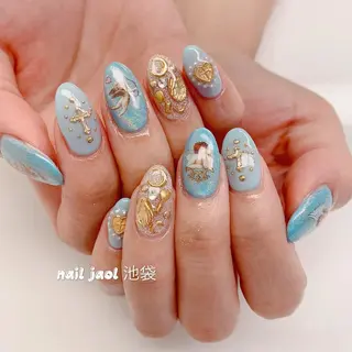 セミロング ネイルJaol 池袋のネイルデザイン