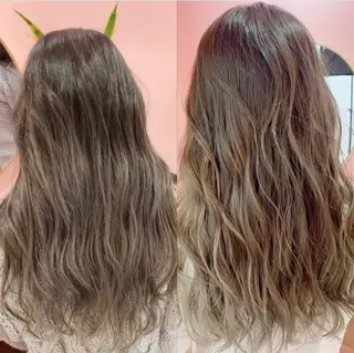 ロング カラー プル艶職人/ にしものヘアスタイル