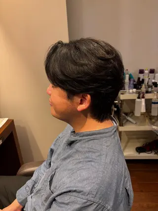 ショート メンズ 👑メンズパーマ/髪 質改善/鎌倉🐮のヘアスタイル