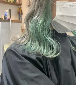 ロング カラー ブリーチ指名 NO1🌈SAKIのヘアスタイル