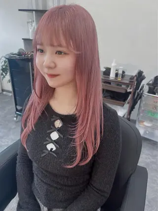 ロング 神田 姫奈｜郡山 ｜韓国風ヘア‪‪♡のヘアスタイル