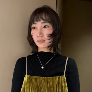 ミディアム カラー Akari暖色カラー /レイヤーカットのヘアスタイル