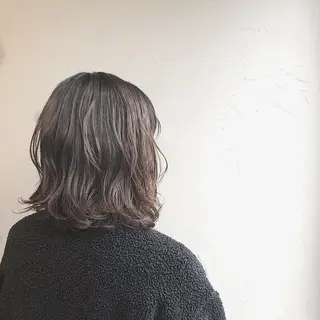 ミディアム パーマ 山口 浩之のヘアスタイル