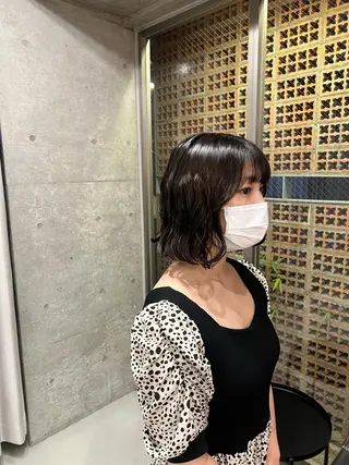 パーマ ボブパーマコテ巻き風 パーマNo1深江秀平のヘアスタイル