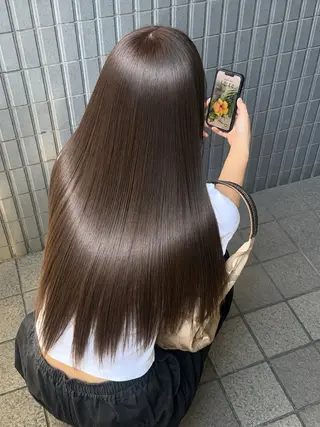 ロング 韓国レイヤー 🎀ダブルカラーのヘアスタイル