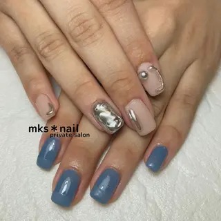 ネイル mks＊nail //  枚方長尾のネイルデザイン