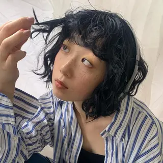 ショート カラー パーマ 🎀オイダイラ モモカ🎀のヘアスタイル